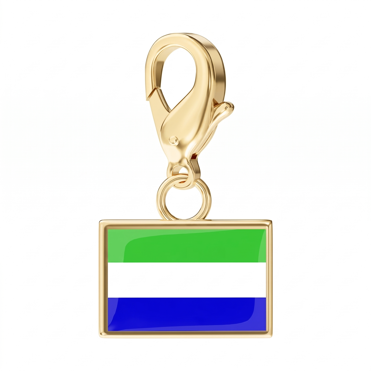 EveryPlace - 18K Gold Plated Flag Charms