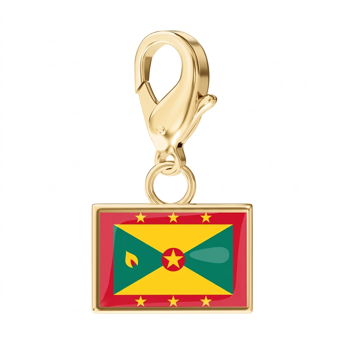 EveryPlace - 18K Gold Plated Flag Charms