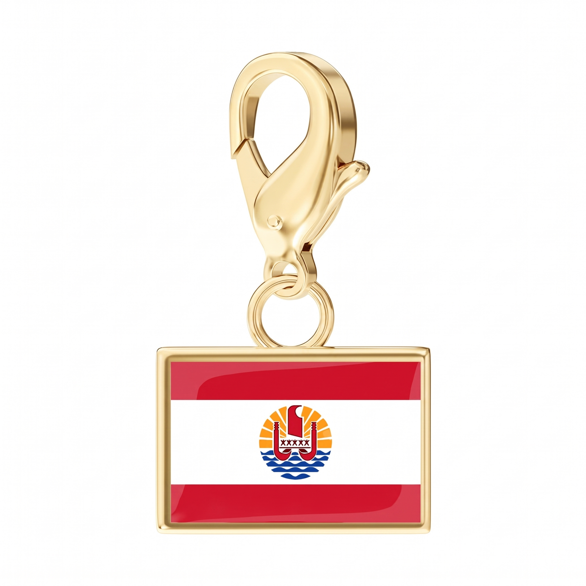 EveryPlace - 18K Gold Plated Flag Charms