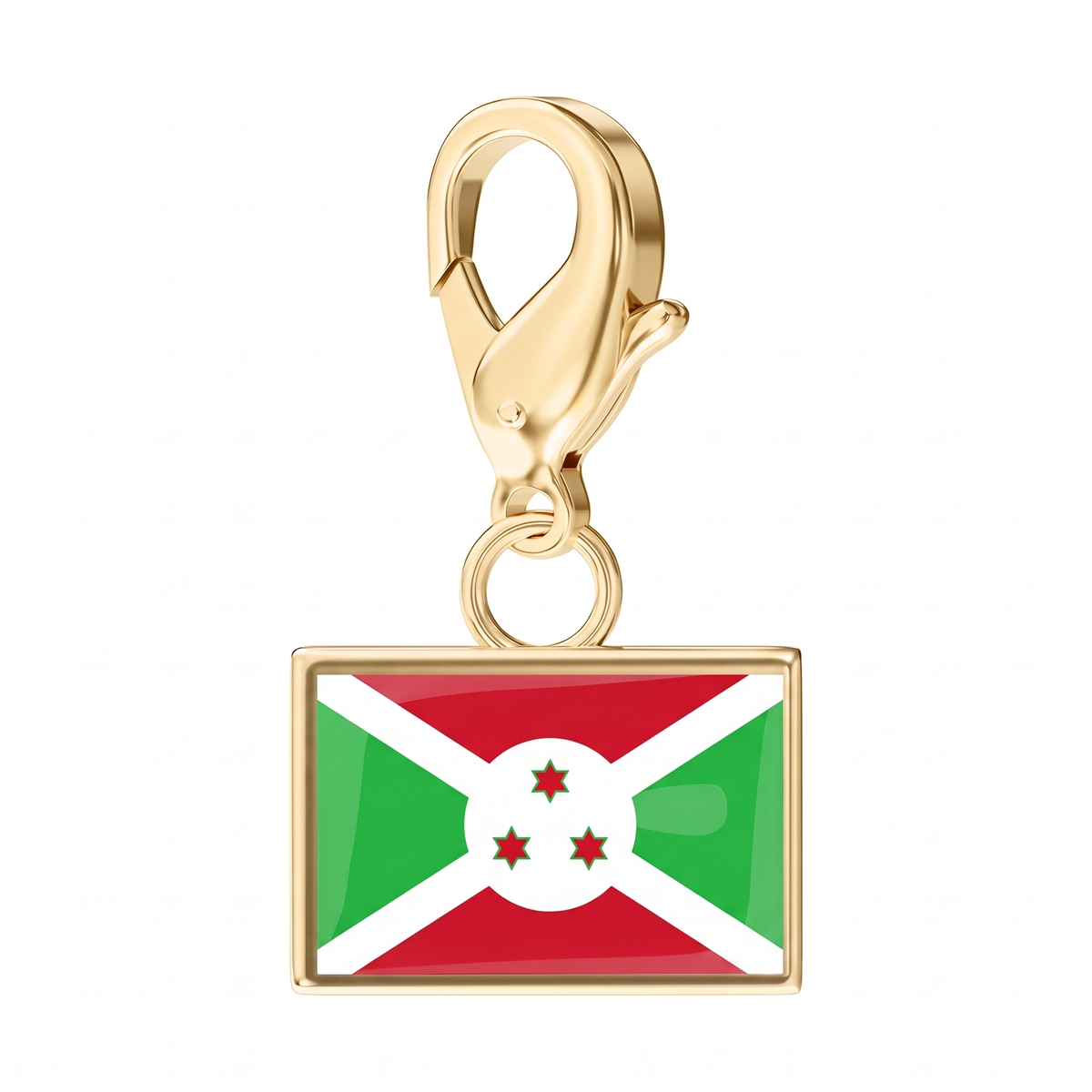 EveryPlace - 18K Gold Plated Flag Charms