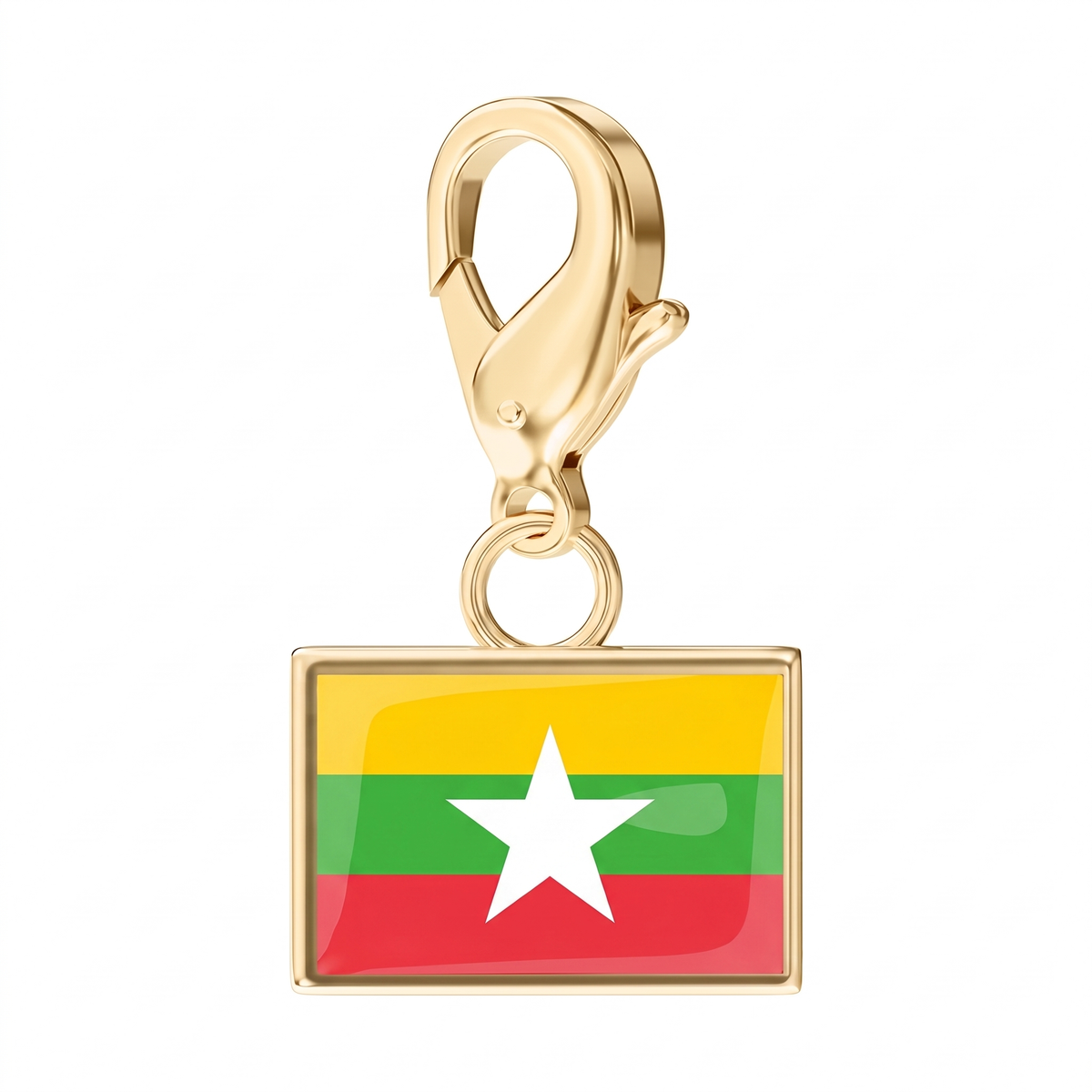 EveryPlace - 18K Gold Plated Flag Charms
