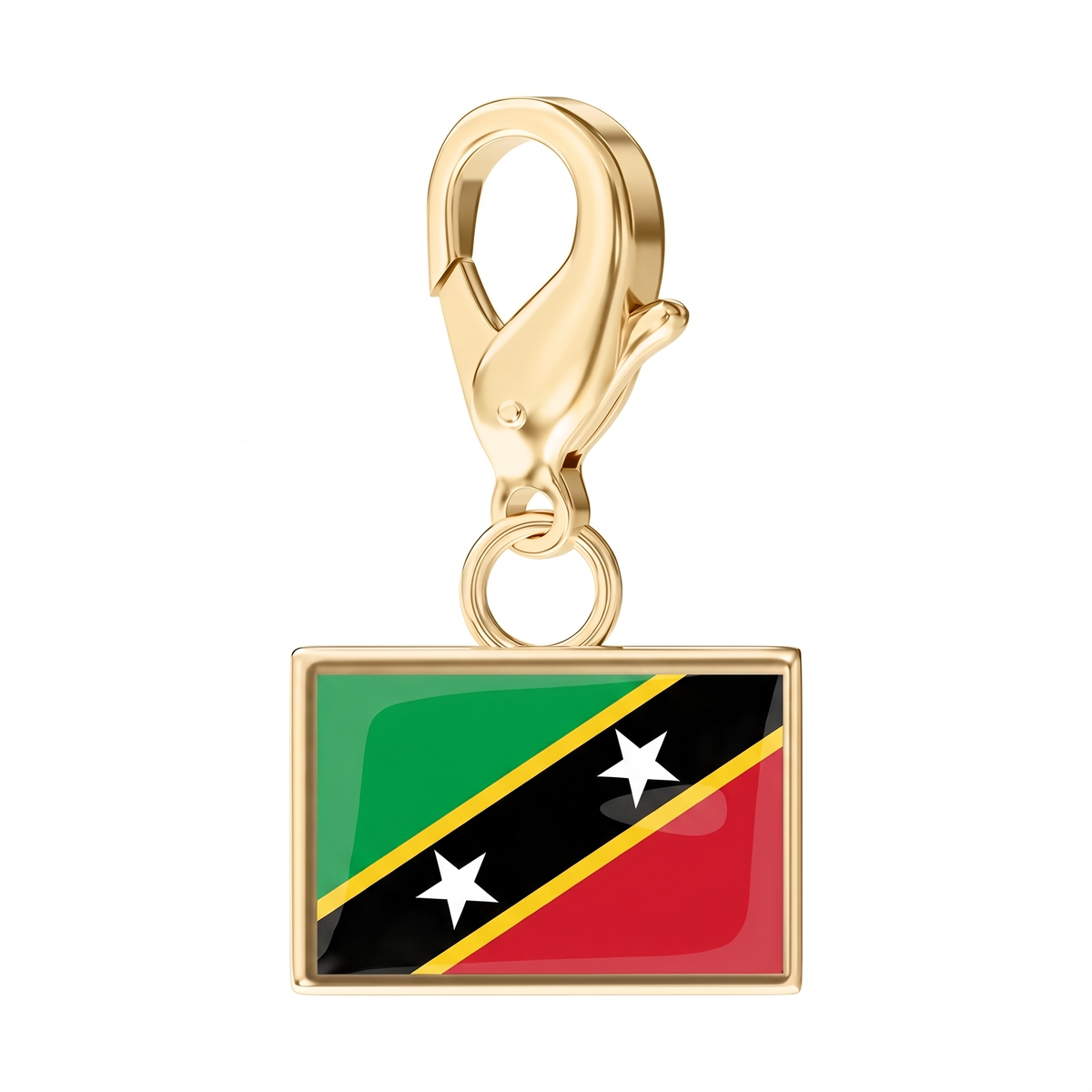 EveryPlace - 18K Gold Plated Flag Charms