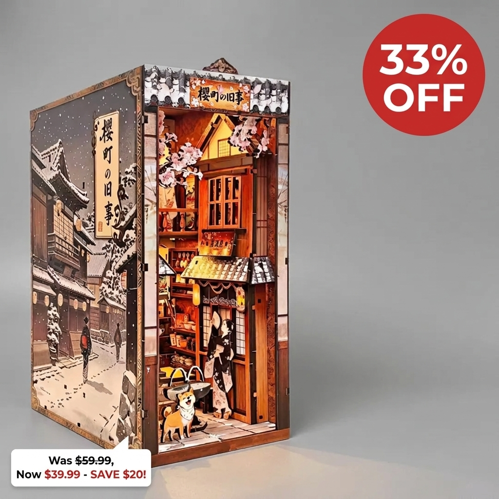 NookCraft™ - Japenese Style Book Nook Kit