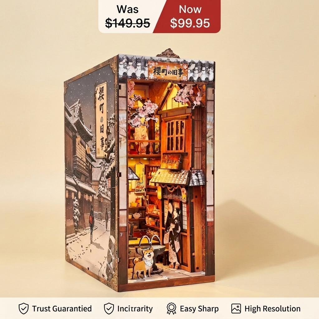 NookCraft™ - Japenese Style Book Nook Kit