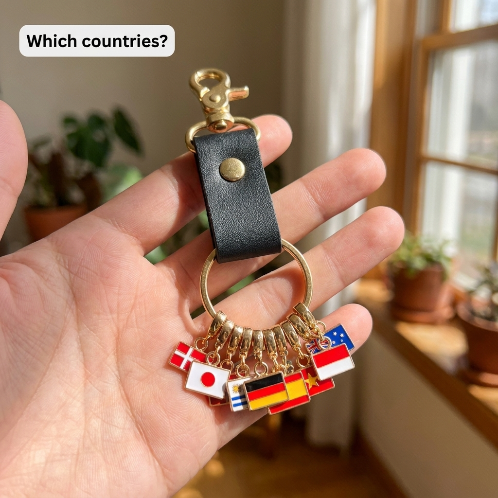 EveryPlace™ - Bucketlist Keychain Charm