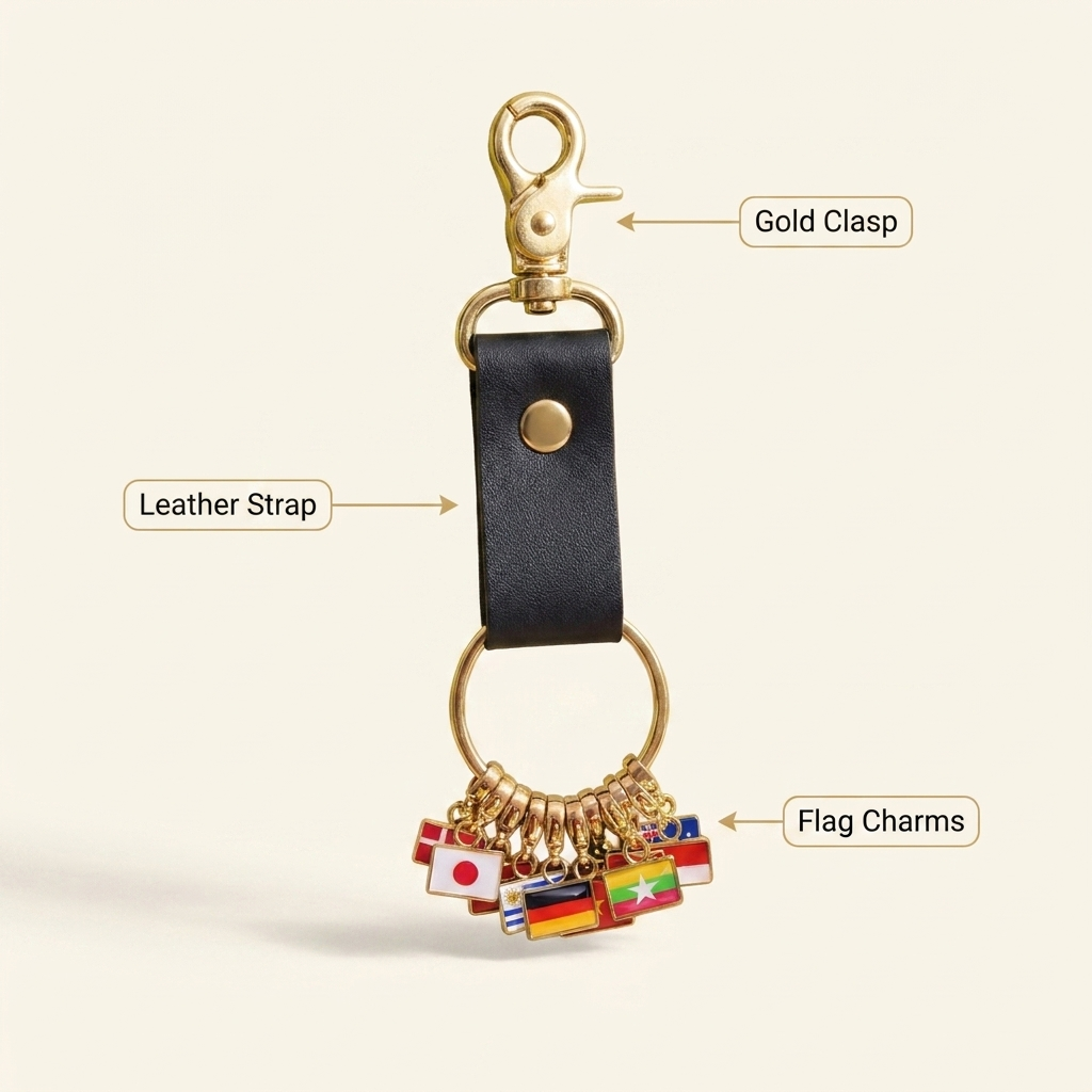 EveryPlace™ - Bucketlist Keychain Charm