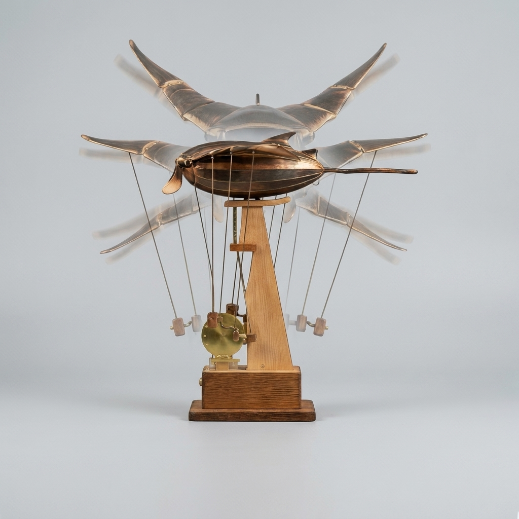 DriftRay™ - Wooden Moving Mantaray