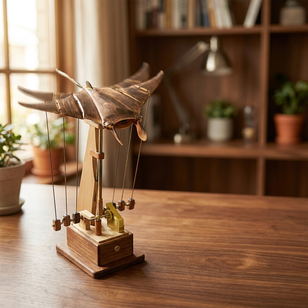 DriftRay™ - Wooden Moving Mantaray
