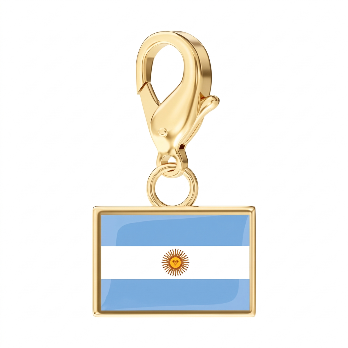 EveryPlace - 18K Gold Plated Flag Charms