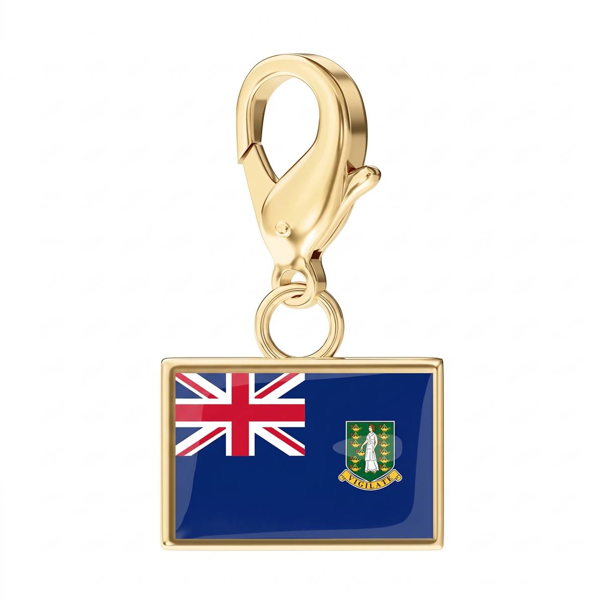 EveryPlace - 18K Gold Plated Flag Charms