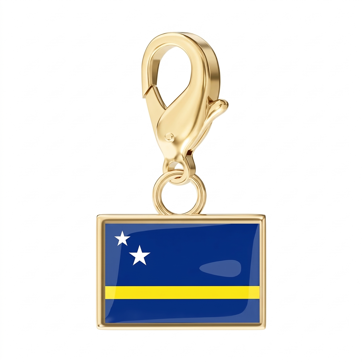 EveryPlace - 18K Gold Plated Flag Charms