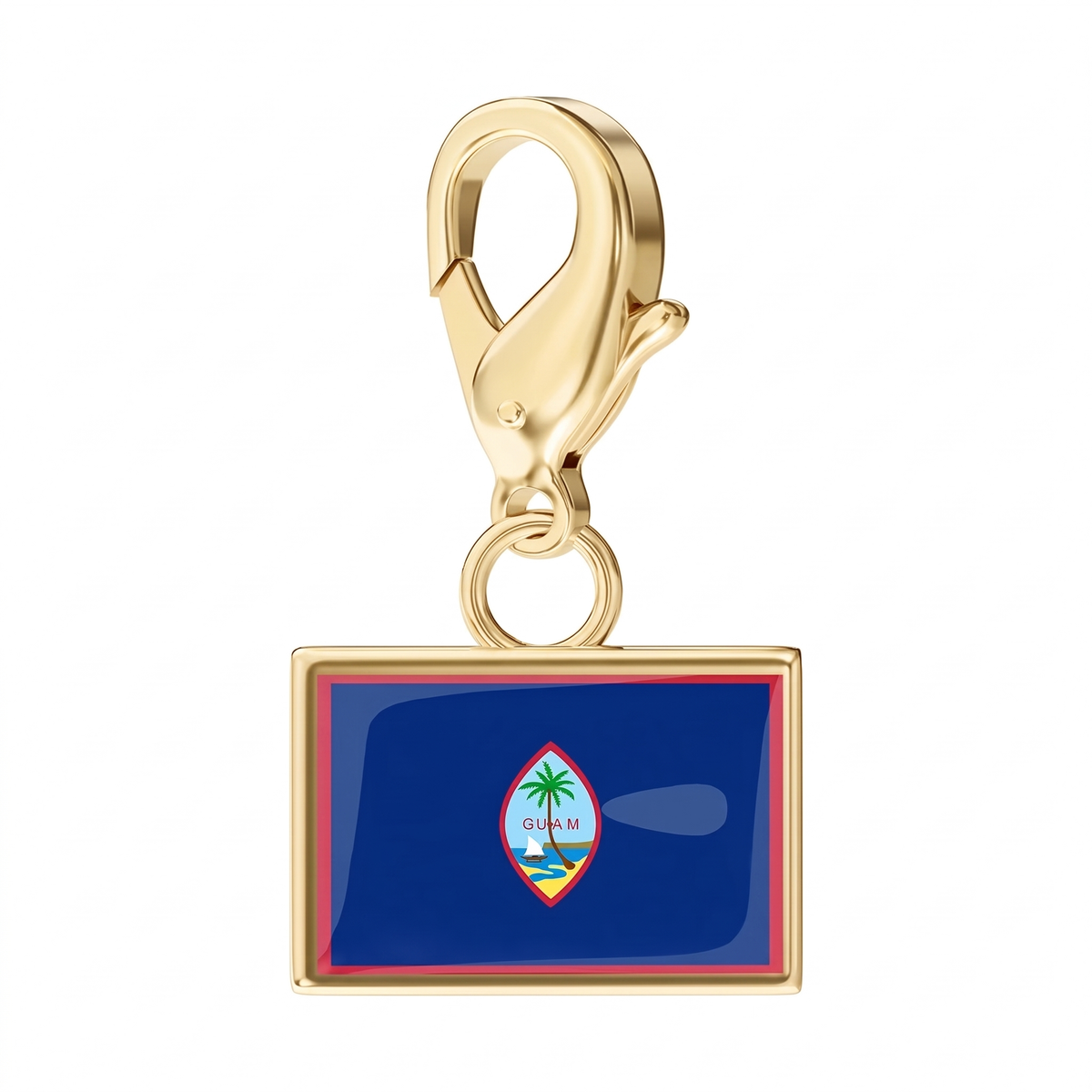 EveryPlace - 18K Gold Plated Flag Charms