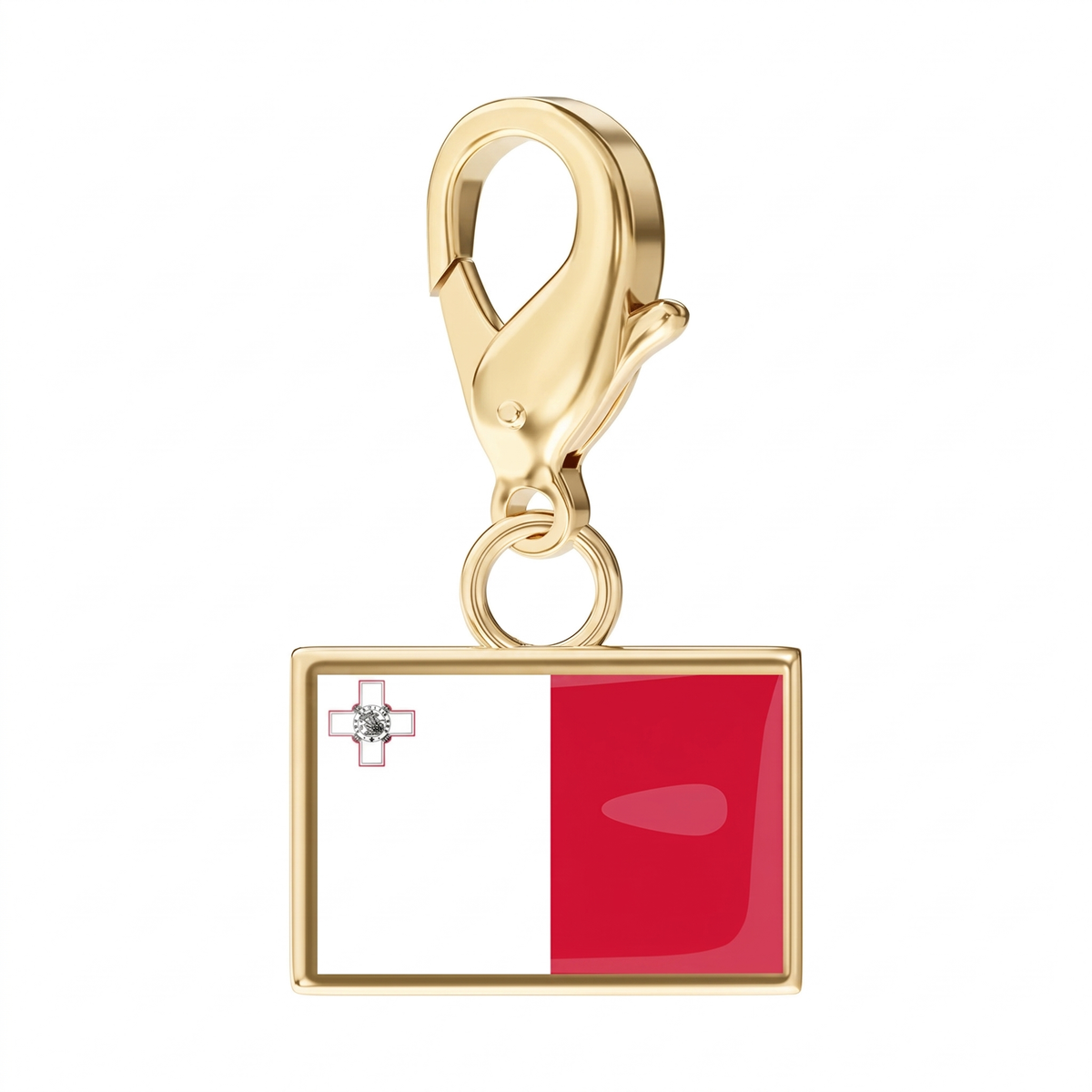 EveryPlace - 18K Gold Plated Flag Charms