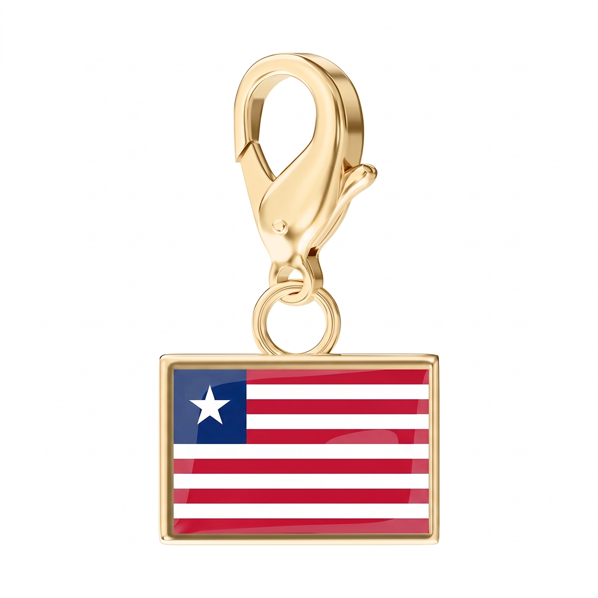 EveryPlace - 18K Gold Plated Flag Charms