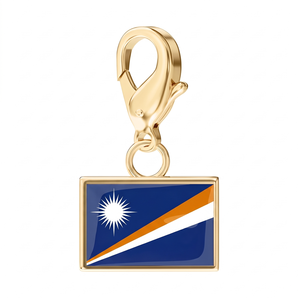 EveryPlace - 18K Gold Plated Flag Charms