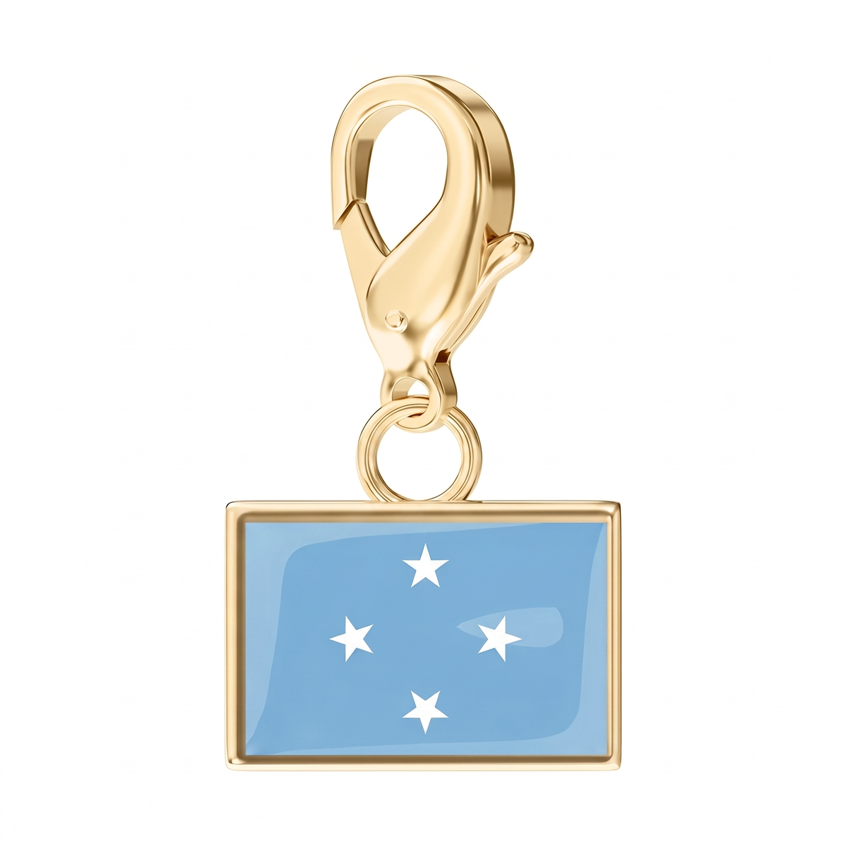 EveryPlace - 18K Gold Plated Flag Charms