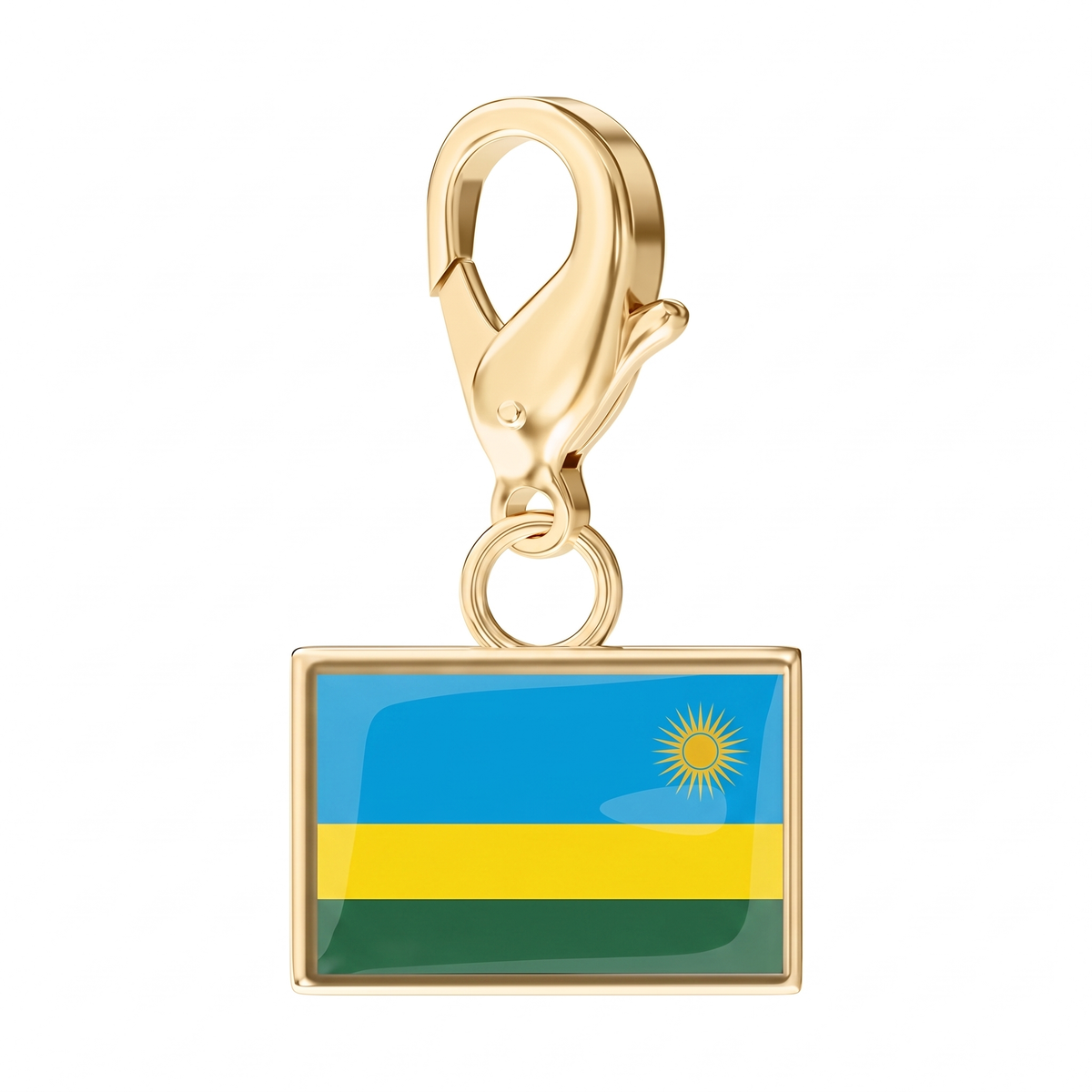 EveryPlace - 18K Gold Plated Flag Charms
