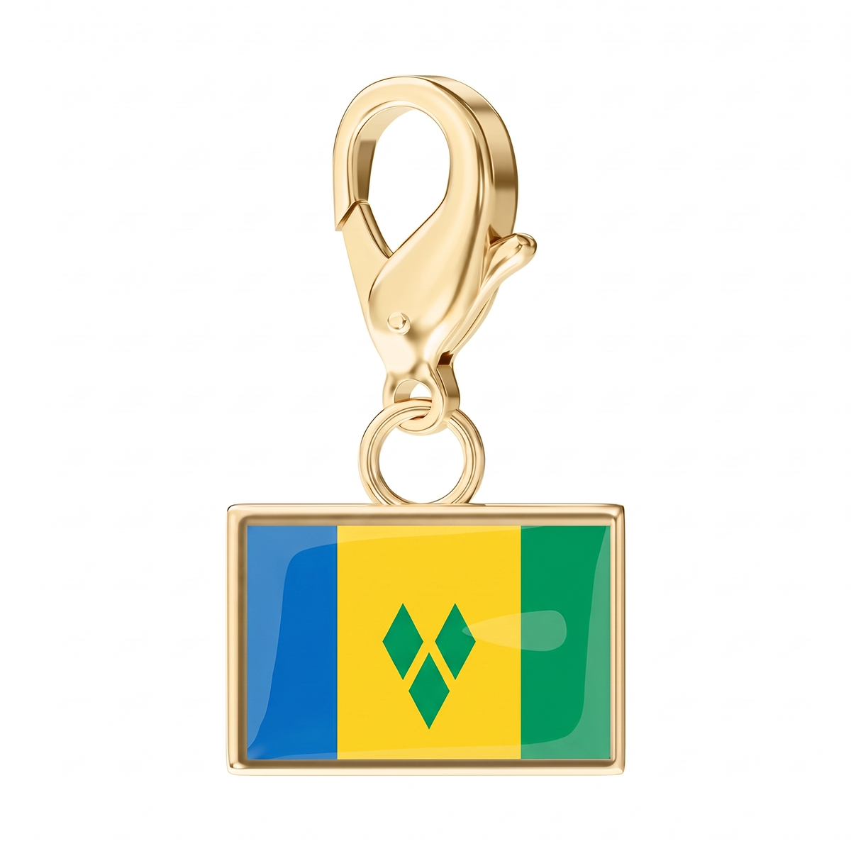 EveryPlace - 18K Gold Plated Flag Charms