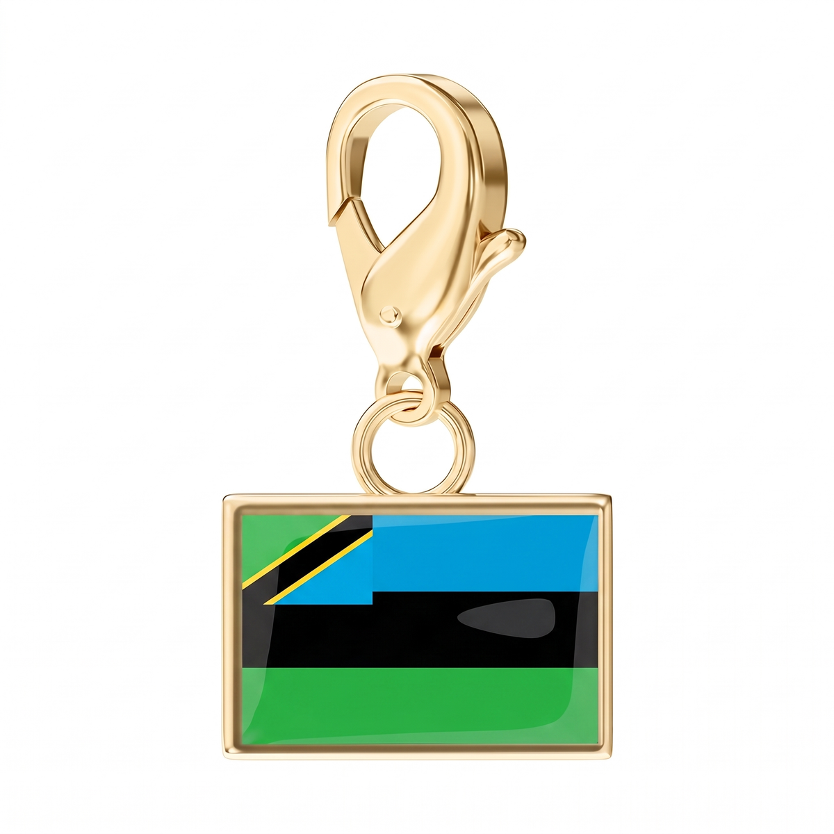 EveryPlace - 18K Gold Plated Flag Charms