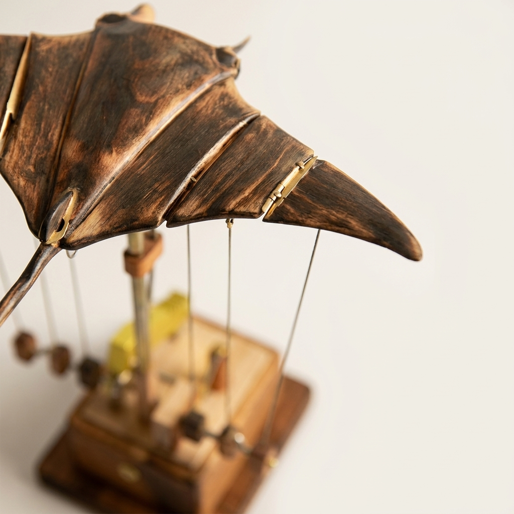 DriftRay™ - Wooden Moving Mantaray