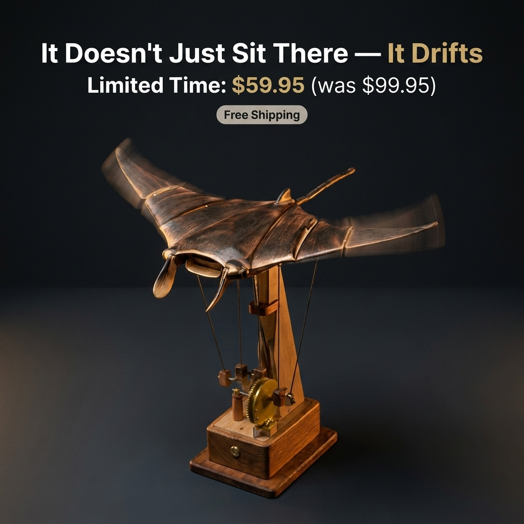 DriftRay™ - Wooden Moving Mantaray